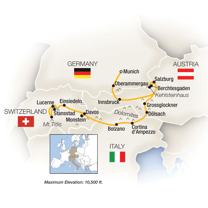 austria switzerland italy tours