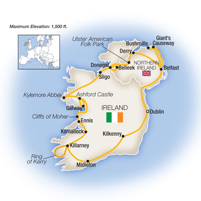 small escorted tours of ireland