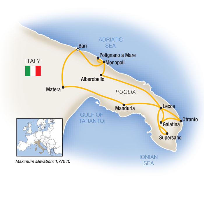 Puglia Italy Escorted Tour