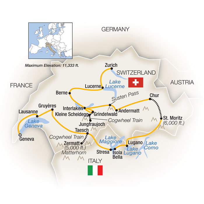 Switzerland Escorted Tour