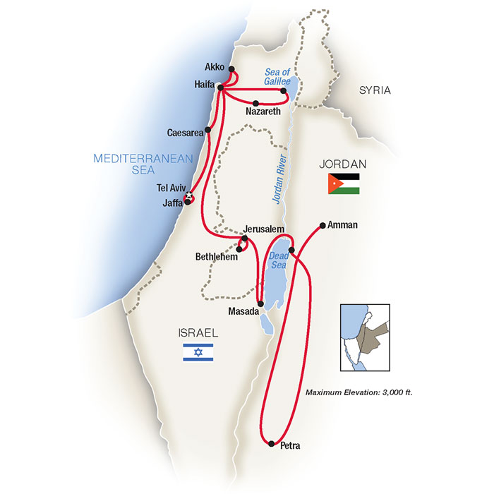 israel jordan tours from india