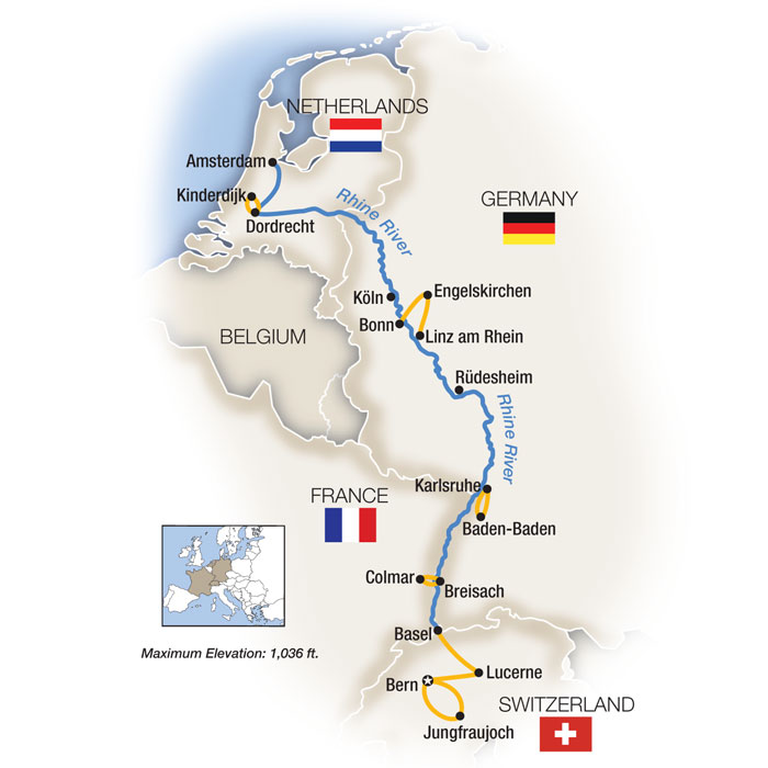 Rhine River Cruise With Amsterdam And Switzerland | Tauck