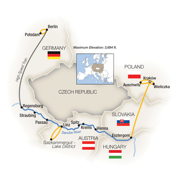 Poland River Cruises 2022 2023 Tauck   Ruy2021 Map 