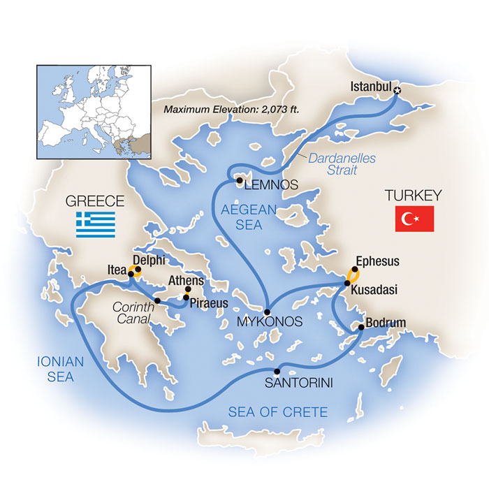 Athens to Istanbul Small Ship Cruise Tauck