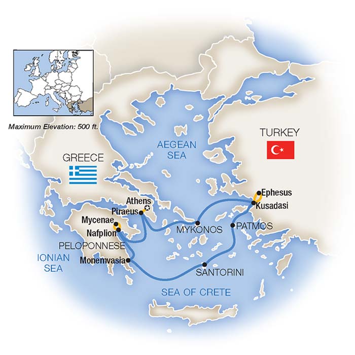 Greek Isles Cruises & Aegean Cruises  Tauck